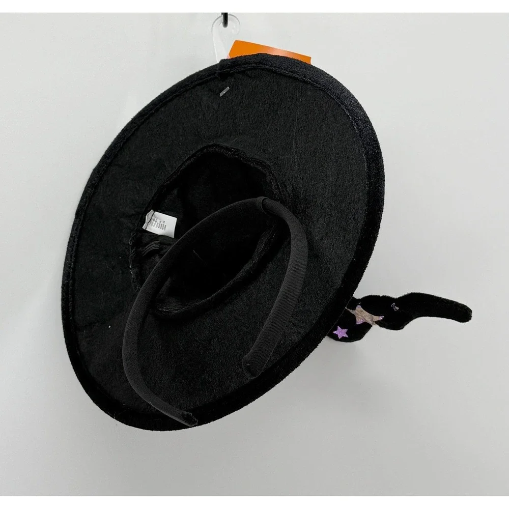 Hyde and EEK Boutique Kids Witch Hat Headband Black Purple Gold Stars Moon